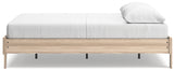 Battelle Tan Queen Platform Bed from Ashley - Luna Furniture