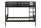 BB12 Twin/Twin Bunk Bed Black - BB12 BLACK - Luna Furniture