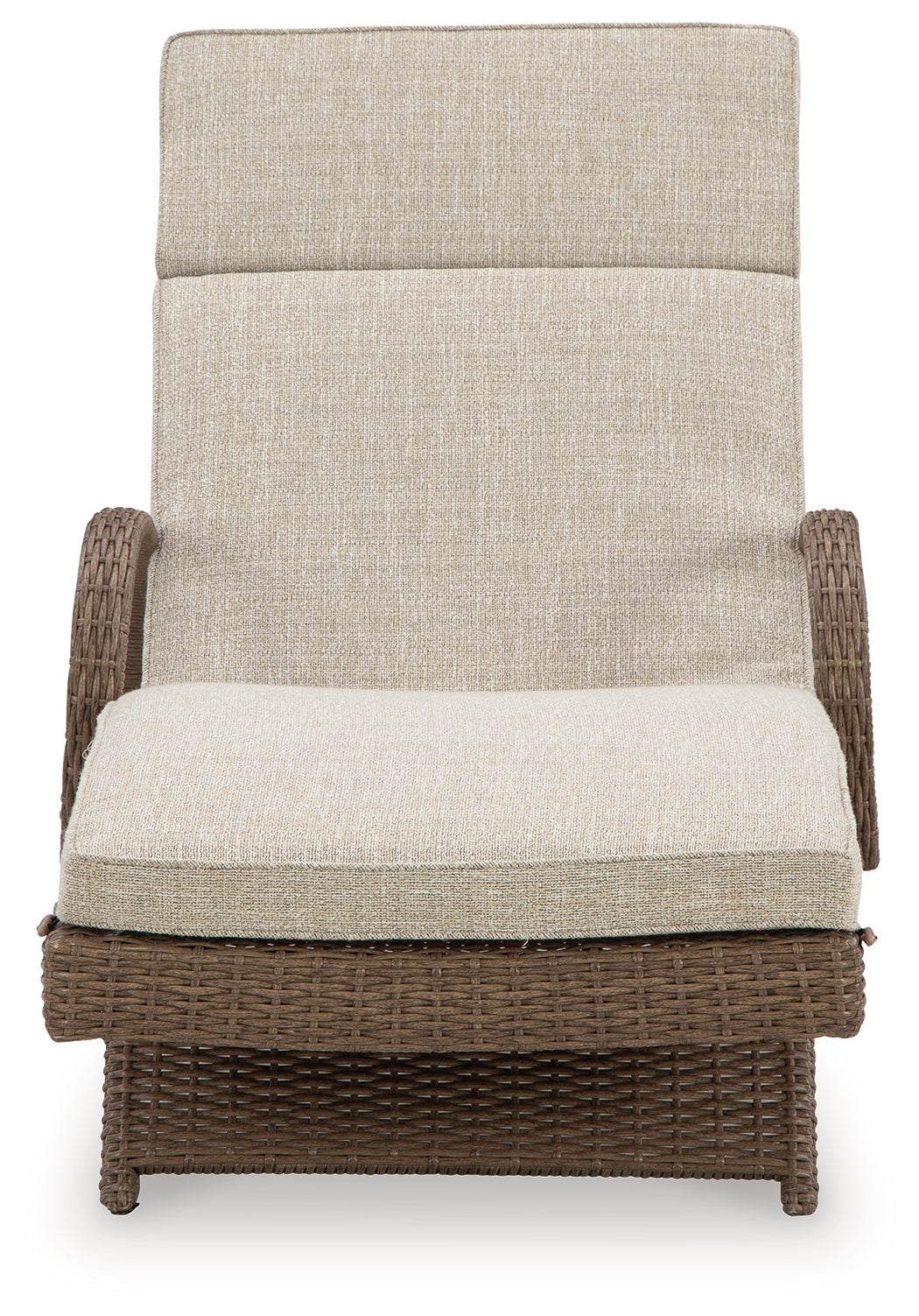 Beachcroft Beige Outdoor Chaise Lounge with Cushion - P791-815 - Luna Furniture