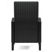 Beachcroft Black/Light Gray Outdoor Arm Chair with Cushion (Set of 2) - P792-601A - Luna Furniture