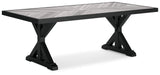 Beachcroft Black/Light Gray Outdoor Dining Table - P792-625 - Luna Furniture