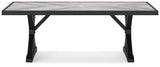 Beachcroft Black/Light Gray Outdoor Dining Table - P792-625 - Luna Furniture