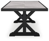 Beachcroft Black/Light Gray Outdoor Dining Table - P792-625 - Luna Furniture