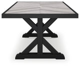 Beachcroft Black/Light Gray Outdoor Dining Table - P792-625 - Luna Furniture