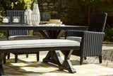 Beachcroft Black/Light Gray Outdoor Dining Table - P792-625 - Luna Furniture