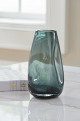 Beamund Teal Blue Vase - A2900010V - Luna Furniture