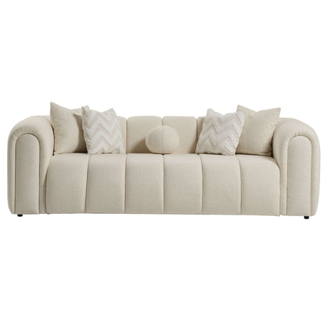 Beatrice Modern Tufted Ivory Boucle Sofa - AFC02066 - Luna Furniture