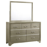 Beaumont 7-drawer Dresser with Mirror Champagne from Coaster - Luna Furniture