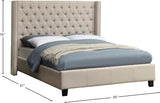 Ashton Beige Linen Textured Full Bed from Meridian - Luna Furniture