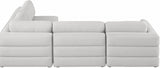 Beckham Beige Linen Textured Modular Sectional from Meridian - Luna Furniture