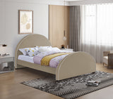 Brody Beige Velvet Full Bed from Meridian - Luna Furniture