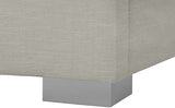 Crosby Beige Linen Textured Queen Bed from Meridian - Luna Furniture