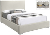 Crosby Beige Linen Textured Queen Bed from Meridian - Luna Furniture