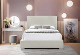 Crosby Beige Linen Textured Queen Bed from Meridian - Luna Furniture