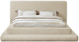 Dane Beige Teddy Fabric Queen Bed from Meridian - Luna Furniture