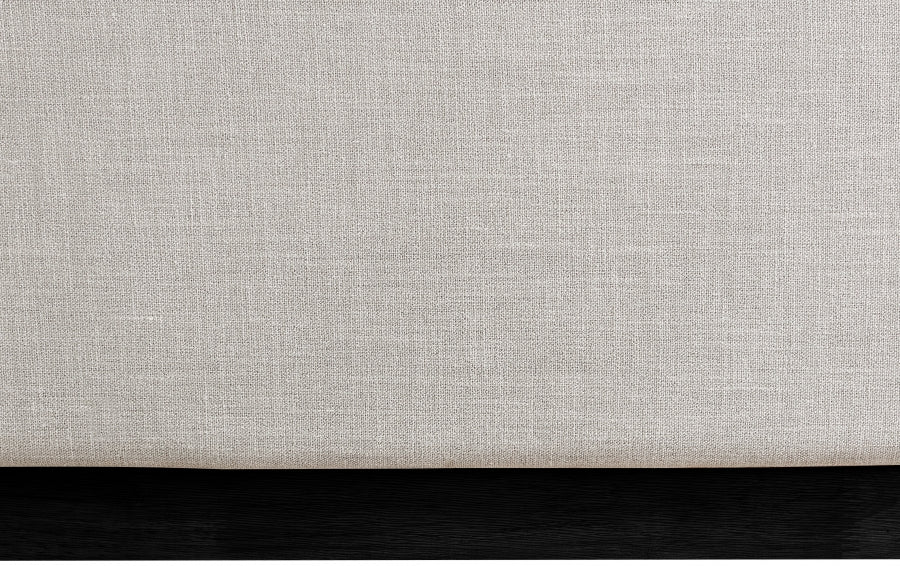 Beige Flynn Linen Textured Fabric Twin Bed from Meridian - Luna Furniture