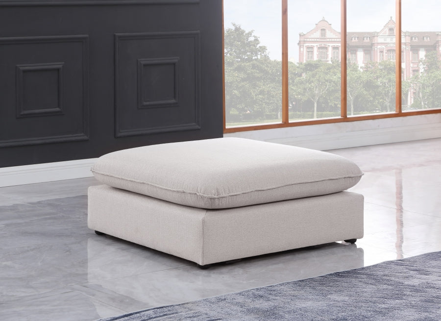 Mackenzie Beige Modular Ottoman from Meridian - Luna Furniture