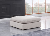 Mackenzie Beige Modular Ottoman from Meridian - Luna Furniture