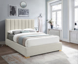 Pierce Beige Linen Textured Full Bed from Meridian - Luna Furniture