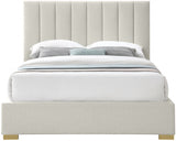 Pierce Beige Linen Textured Full Bed from Meridian - Luna Furniture