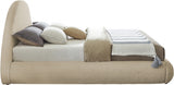 Rudy Beige Teddy Fabric King Bed from Meridian - Luna Furniture