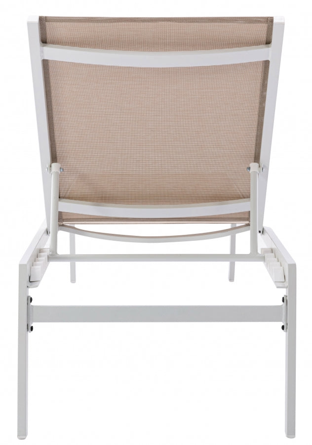 Santorini Beige Outdoor Patio Chaise Lounge Chair from Meridian - Luna Furniture