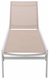 Santorini Beige Outdoor Patio Chaise Lounge Chair from Meridian - Luna Furniture