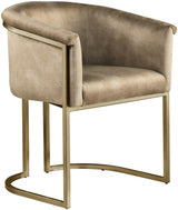 Tierra Beige Velvet Dining Chair from Meridian - Luna Furniture