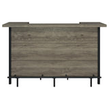 Bellemore Gray Driftwood/Black Bar Unit with Footrest from Coaster - Luna Furniture