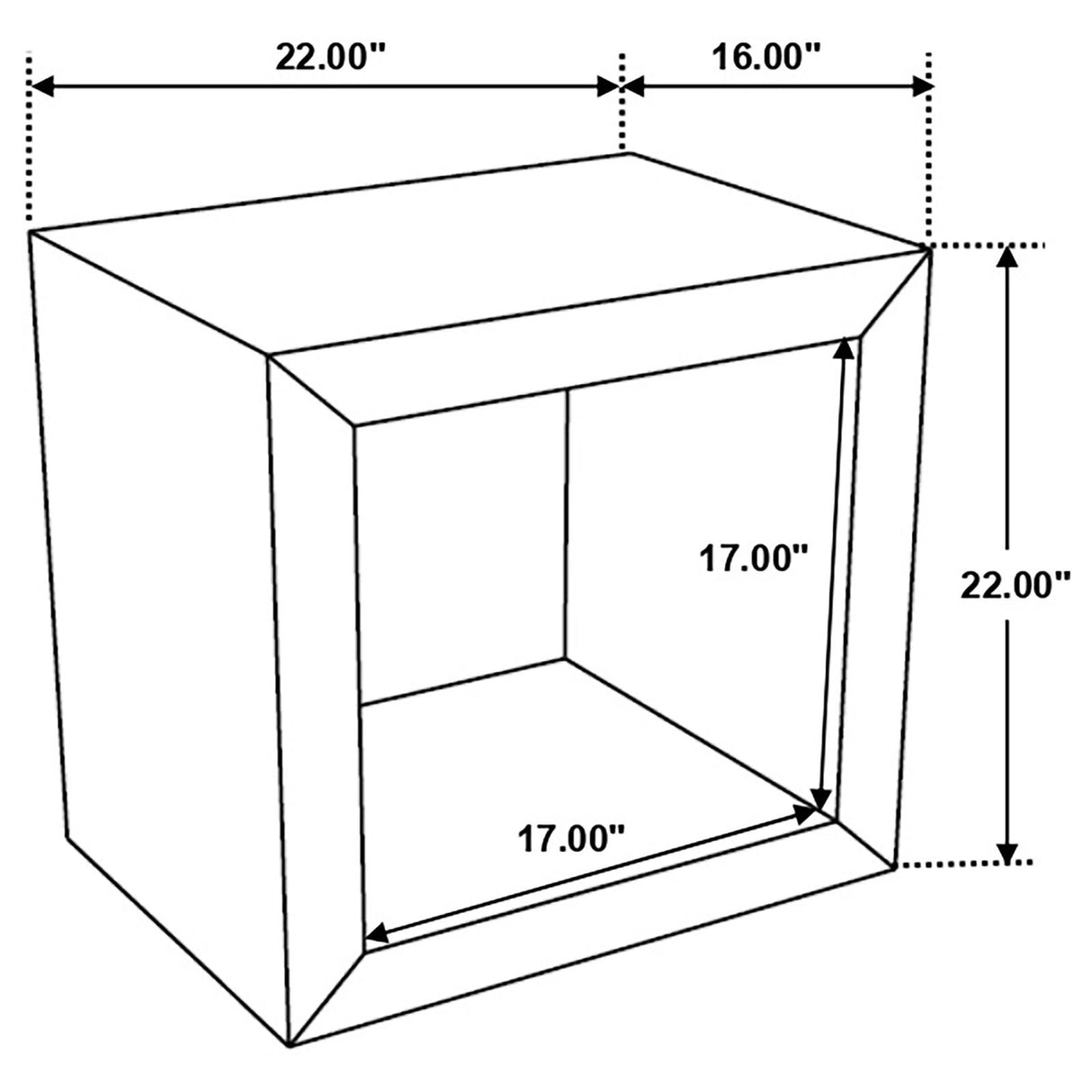 Benton Rectangular Solid Wood End Table Natural - 704837 - Luna Furniture