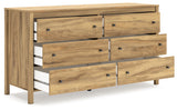 Bermacy Light Brown Dresser from Ashley - Luna Furniture