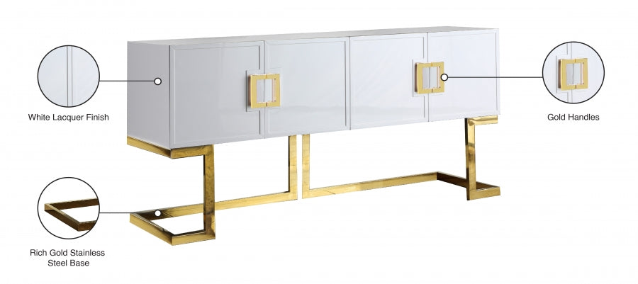 Beth Buffet | Console Table from Meridian - Luna Furniture