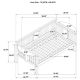 Bethany Wood Twin Daybed with Drop-down Tables Grey from Coaster - Luna Furniture