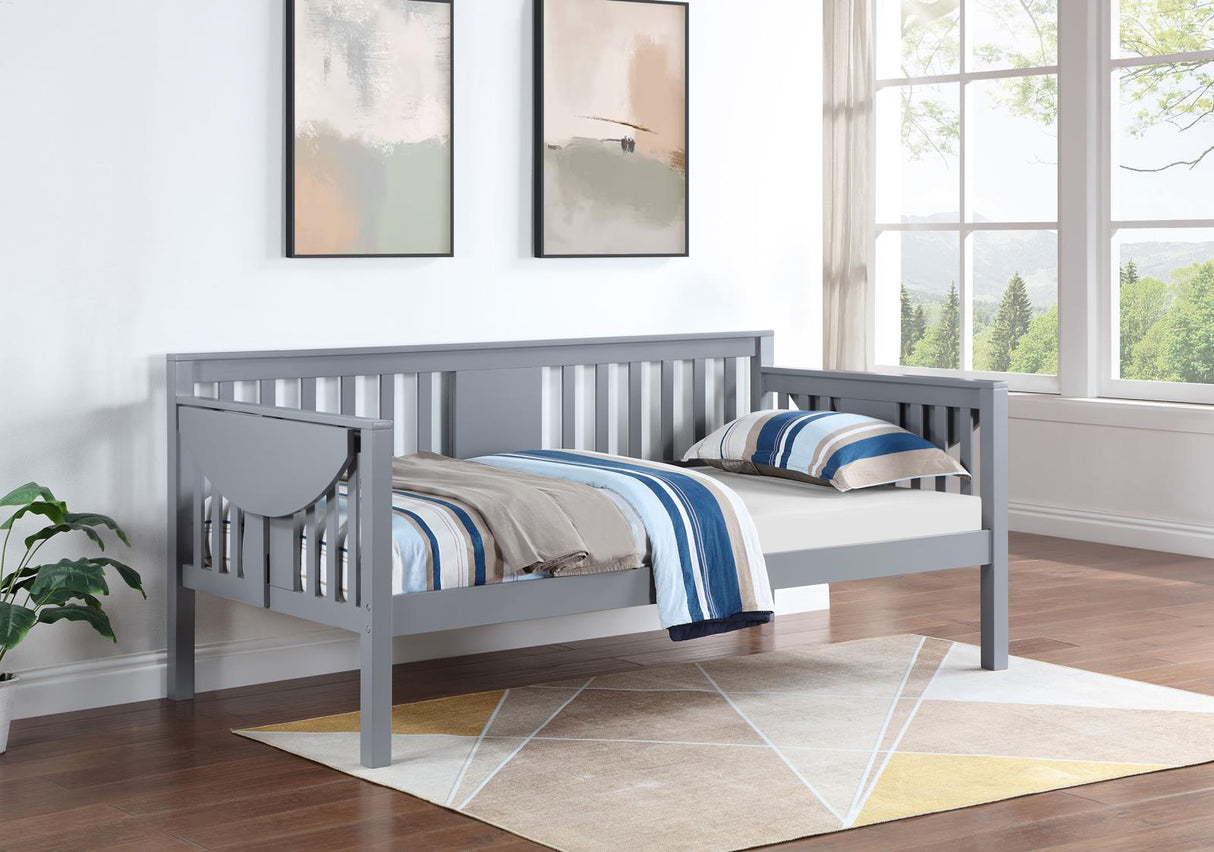 Bethany Wood Twin Daybed with Drop-down Tables Grey from Coaster - Luna Furniture