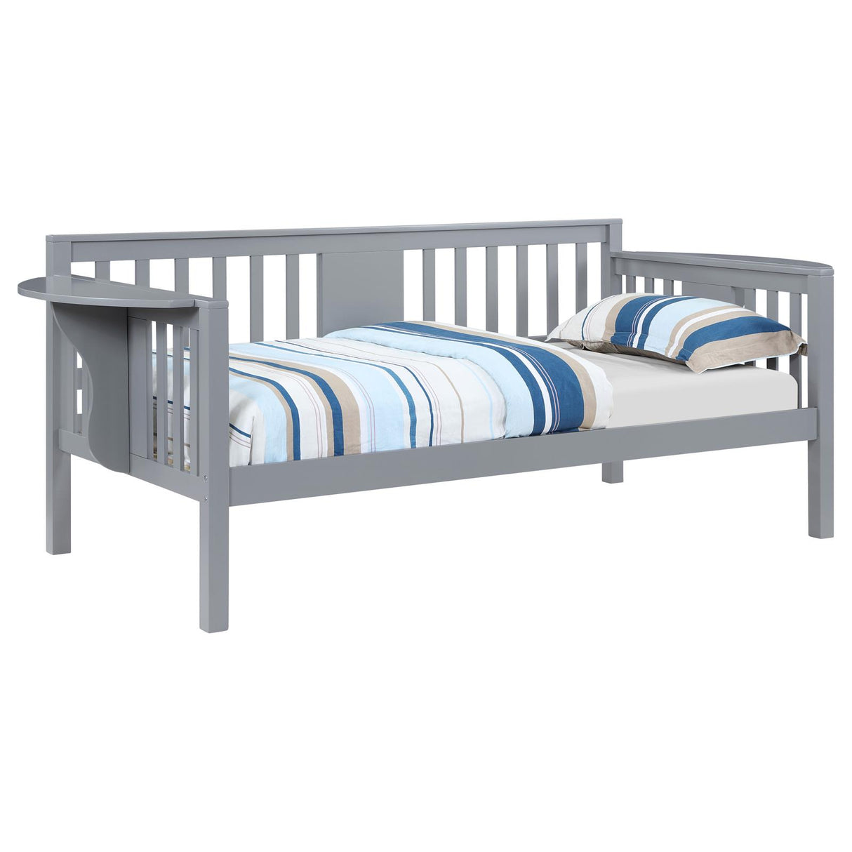 Bethany Wood Twin Daybed with Drop-down Tables Grey from Coaster - Luna Furniture