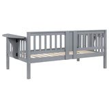 Bethany Wood Twin Daybed with Drop-down Tables Grey from Coaster - Luna Furniture