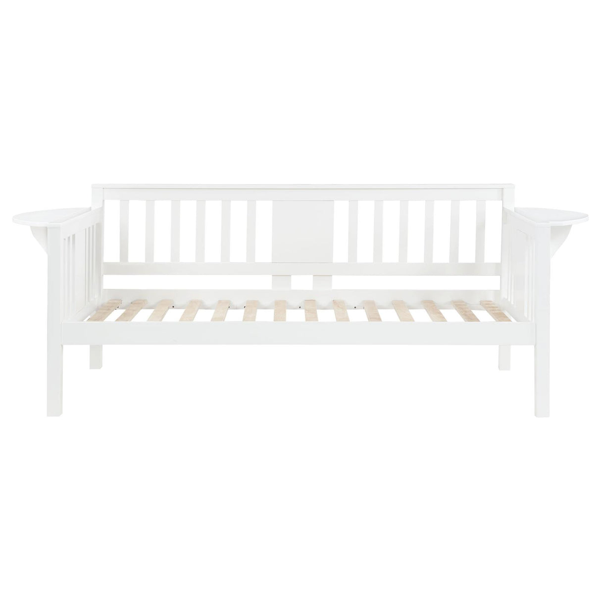 Bethany Wood Twin Daybed with Drop-down Tables White - 300837 - Luna Furniture