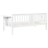 Bethany Wood Twin Daybed with Drop-down Tables White - 300837 - Luna Furniture