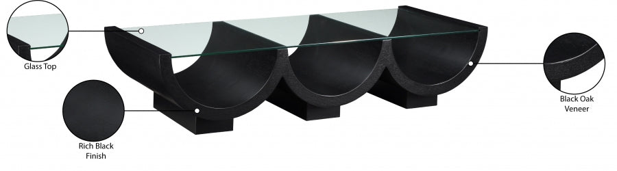 Beverwil Coffee Table Black from Meridian - Luna Furniture