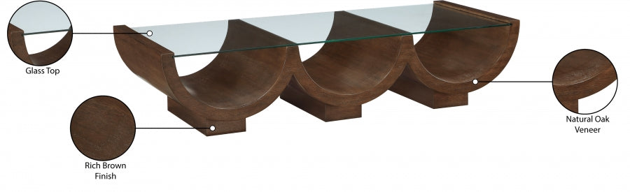 Beverwil Coffee Table Brown from Meridian - Luna Furniture