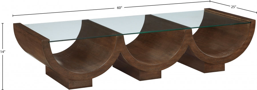 Beverwil Coffee Table Brown from Meridian - Luna Furniture