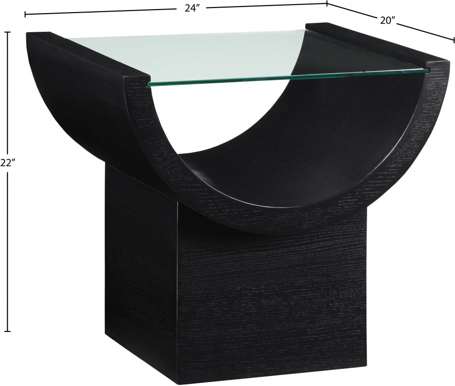 Beverwil End Table Black from Meridian - Luna Furniture