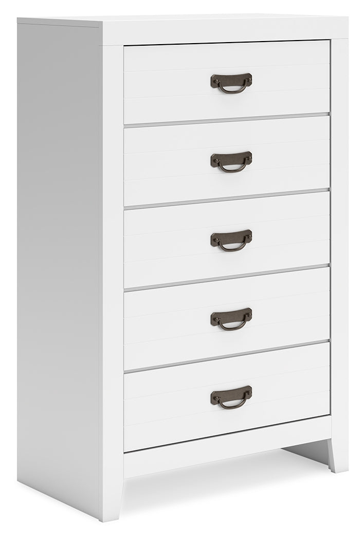 Binterglen White Chest of Drawers from Ashley - Luna Furniture