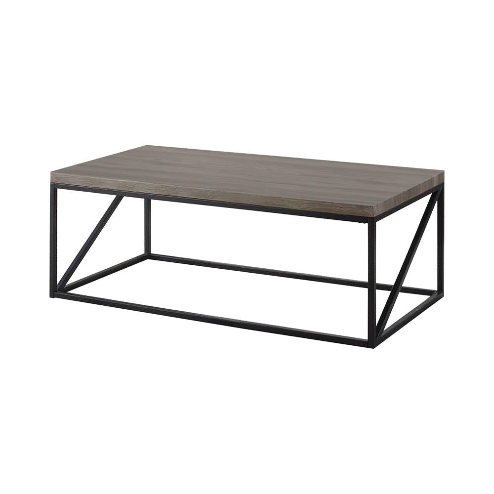 Birdie Sonoma Gray Rectangular Coffee Table from Coaster - Luna Furniture