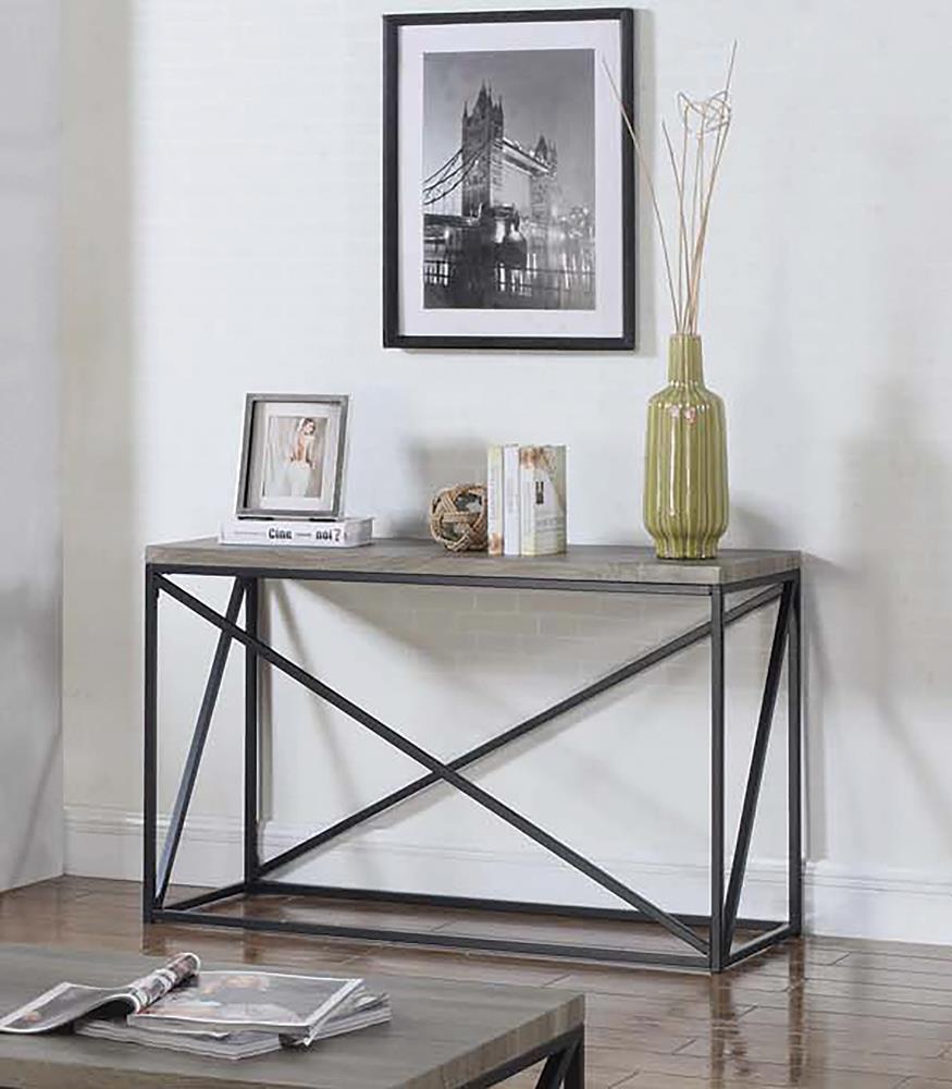 Birdie Rectangular Sofa Table Sonoma Gray from Coaster - Luna Furniture