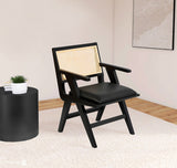 Abby Black Arm Chair from Meridian - Luna Furniture