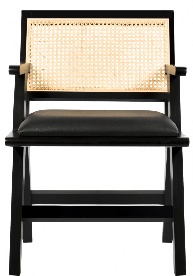 Abby Black Arm Chair from Meridian - Luna Furniture