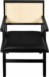 Abby Black Arm Chair from Meridian - Luna Furniture