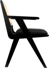 Abby Black Arm Chair from Meridian - Luna Furniture