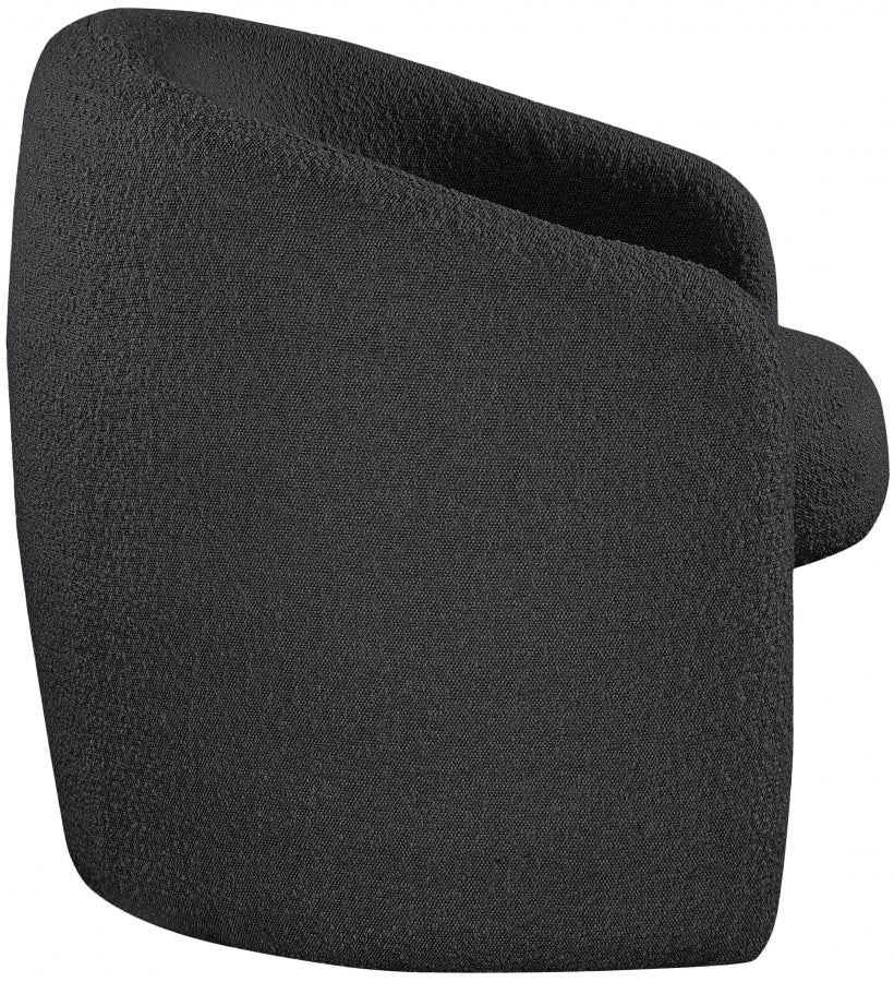 Acadia Black Boucle Fabric Accent Chair from Meridian - Luna Furniture